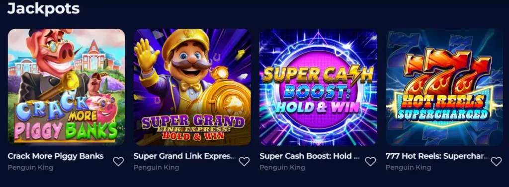 Top Games section thumbnails featuring popular slot titles for player engagement.